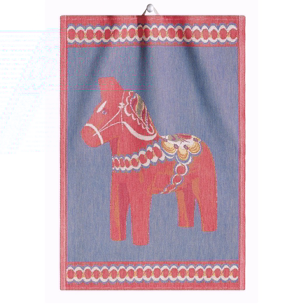 Ekelund Linneväveri Dala kitchen towel 35x50 cm | Scandinavian Design | Kitchen tea towels | Blue