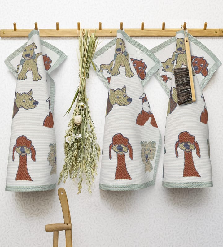 Dogs kitchen towel - 40x60 cm - Ekelund Linneväveri