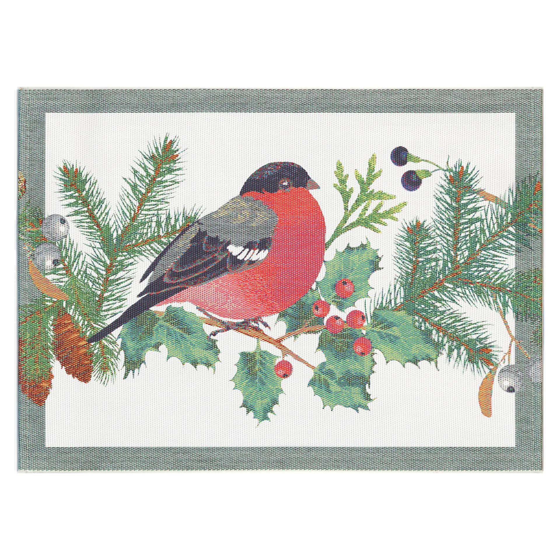 Domherre placemat 35x48 cm, multi Ekelund Linneväveri