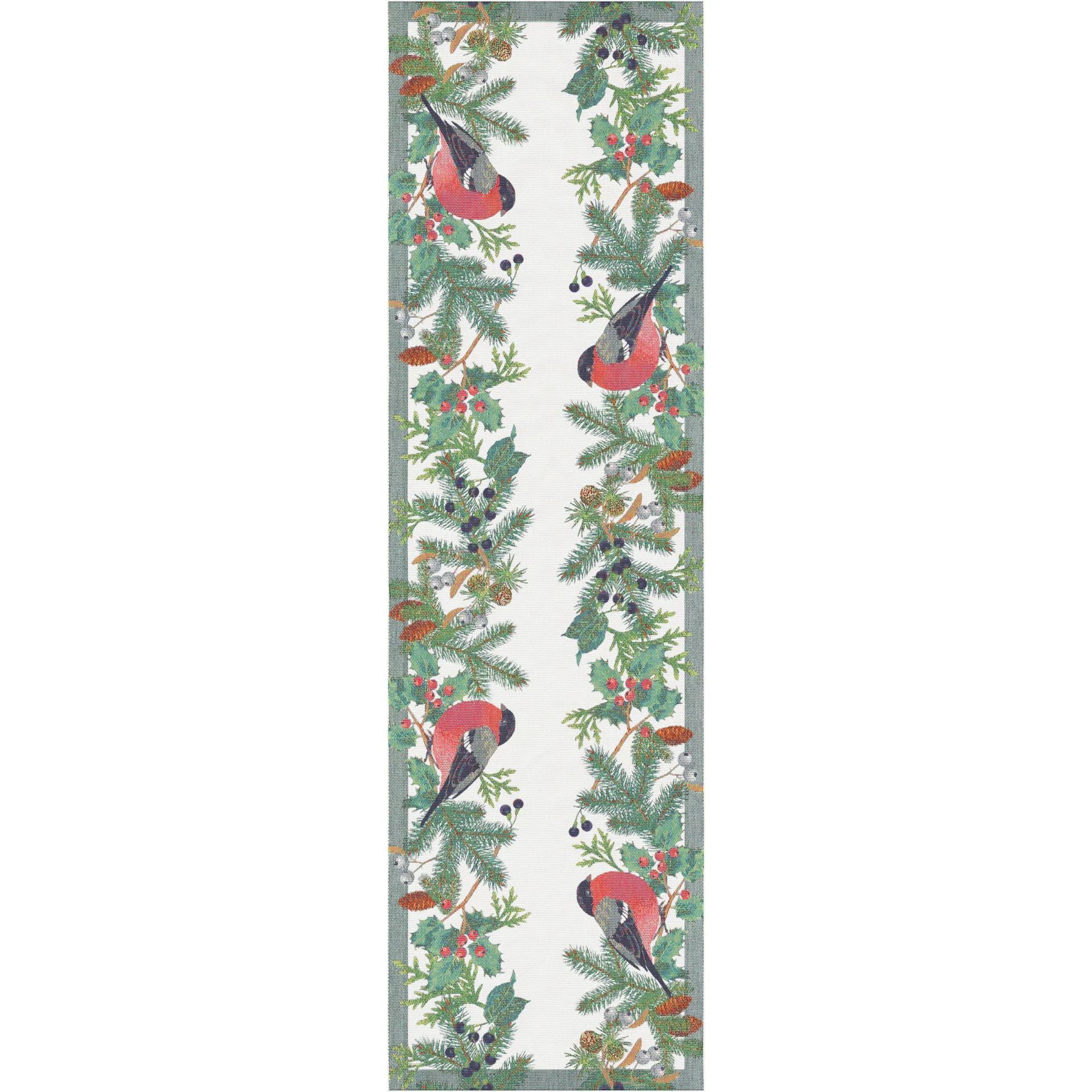 Domherre table runner 35x120 cm, multi Ekelund Linneväveri