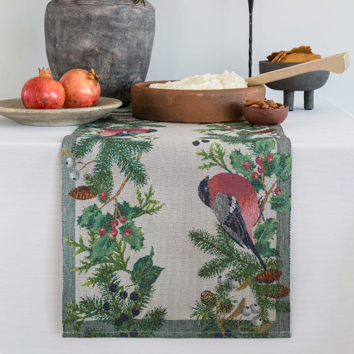 Domherre table runner 35x120 cm, multi Ekelund Linneväveri