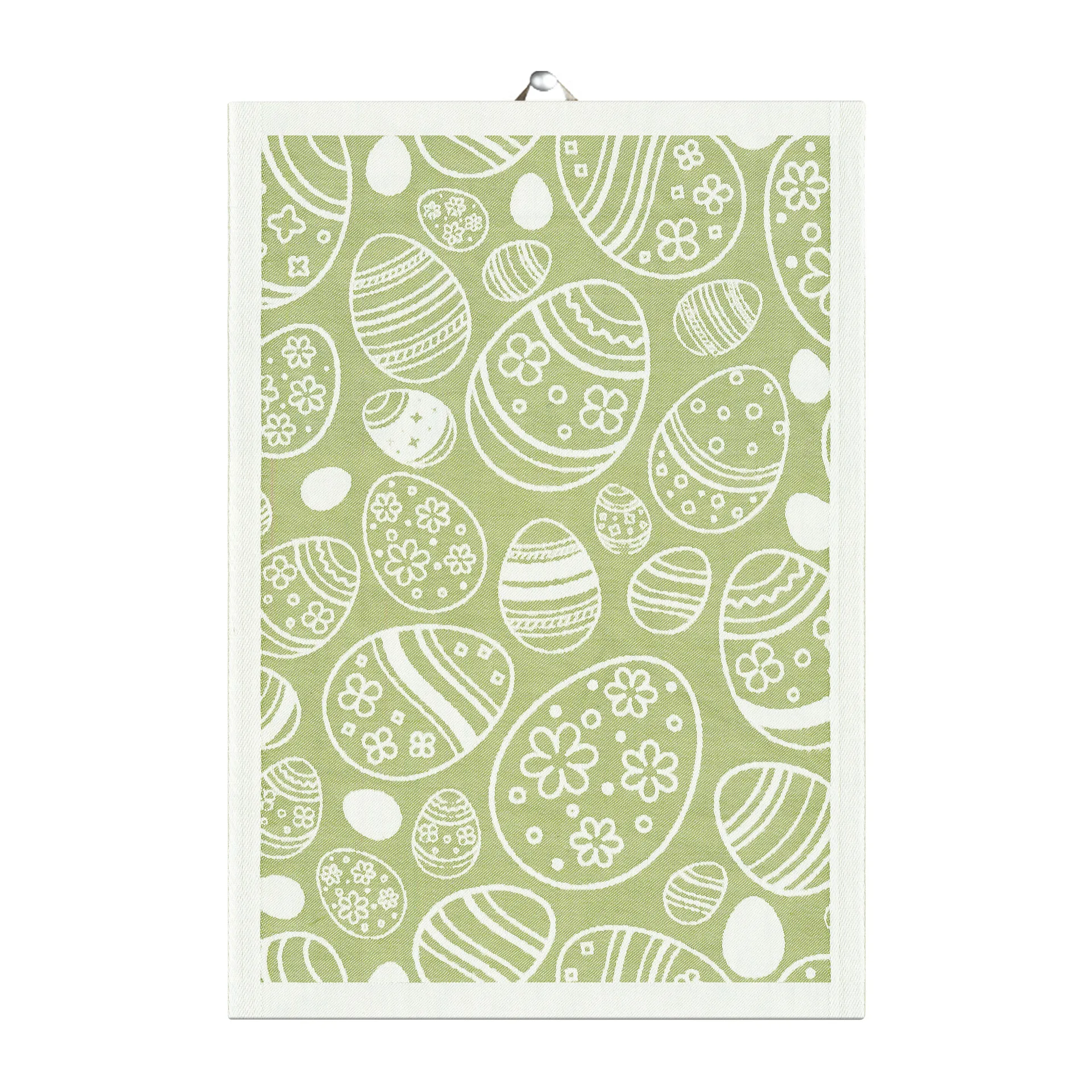 Easter Egg kitchen towel 35x50 cm, Green Ekelund Linneväveri