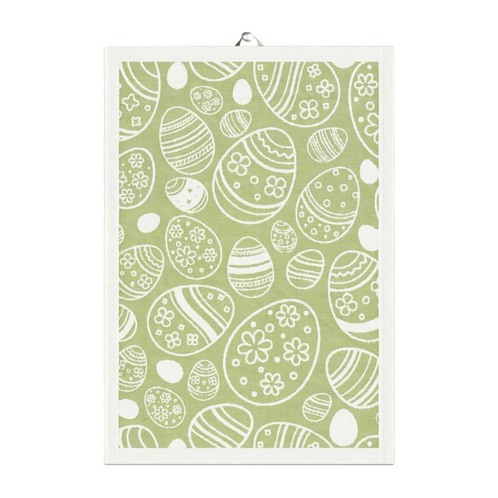Easter Egg kitchen towel 35x50 cm, Green Ekelund Linneväveri