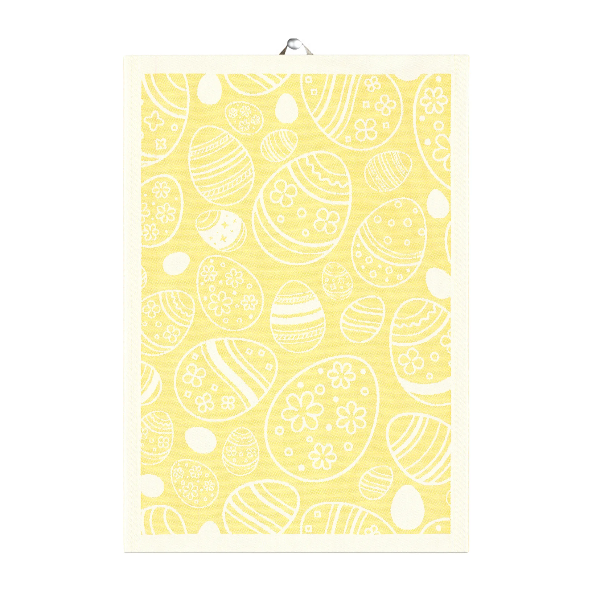 Easter Egg kitchen towel 35x50 cm, Yellow Ekelund Linneväveri