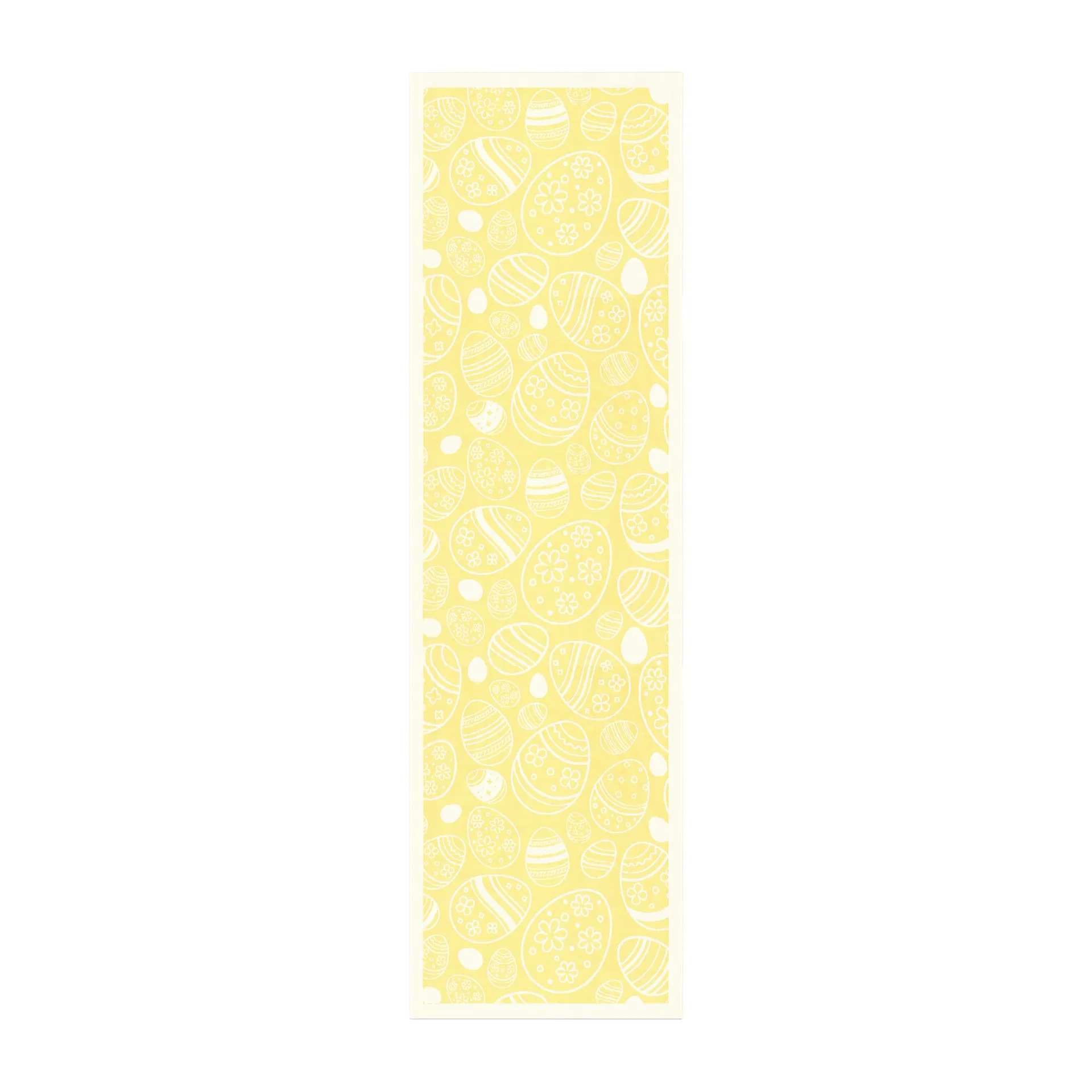 Easter Egg table runner 35x120 cm, Yellow Ekelund Linneväveri