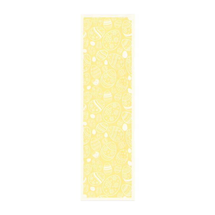 Easter Egg table runner 35x120 cm - Yellow - Ekelund Linneväveri