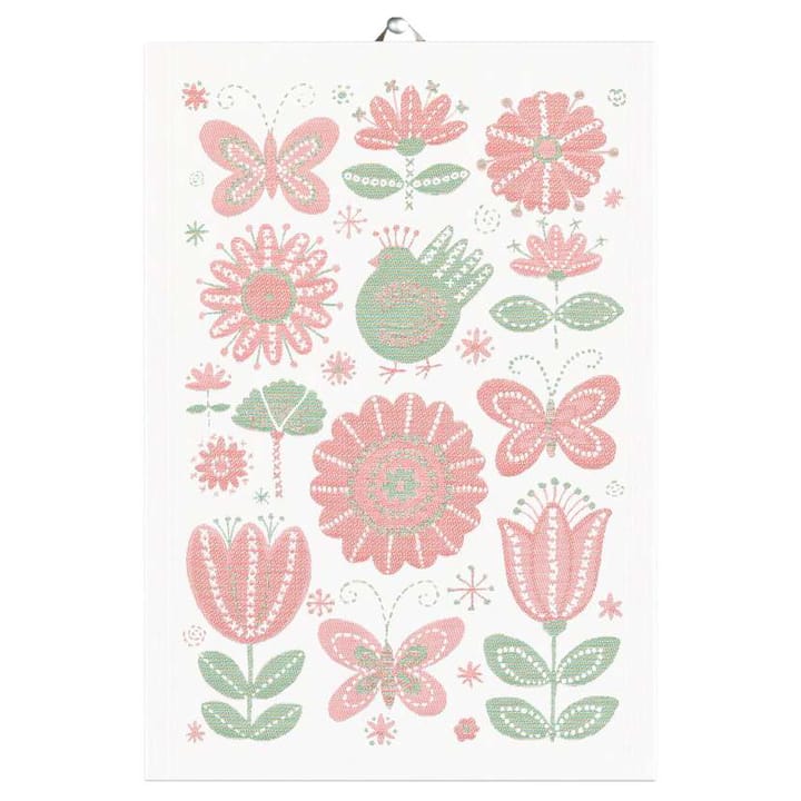Emilia kitchen towel 35x50 cm - Pink - Ekelund Linneväveri