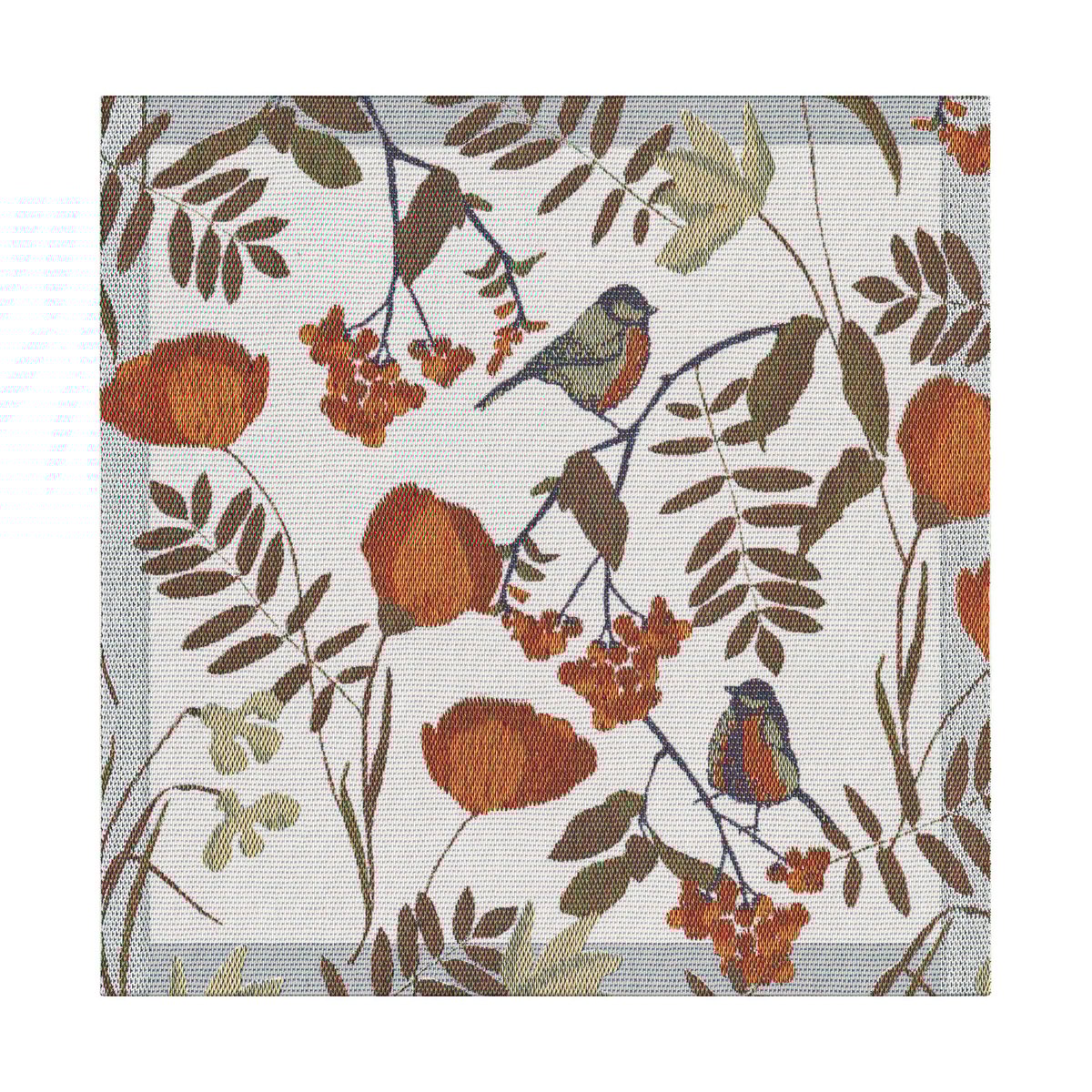 Ekelund Linneväveri Fåglabäck napkin 35x35 cm Brown-orange