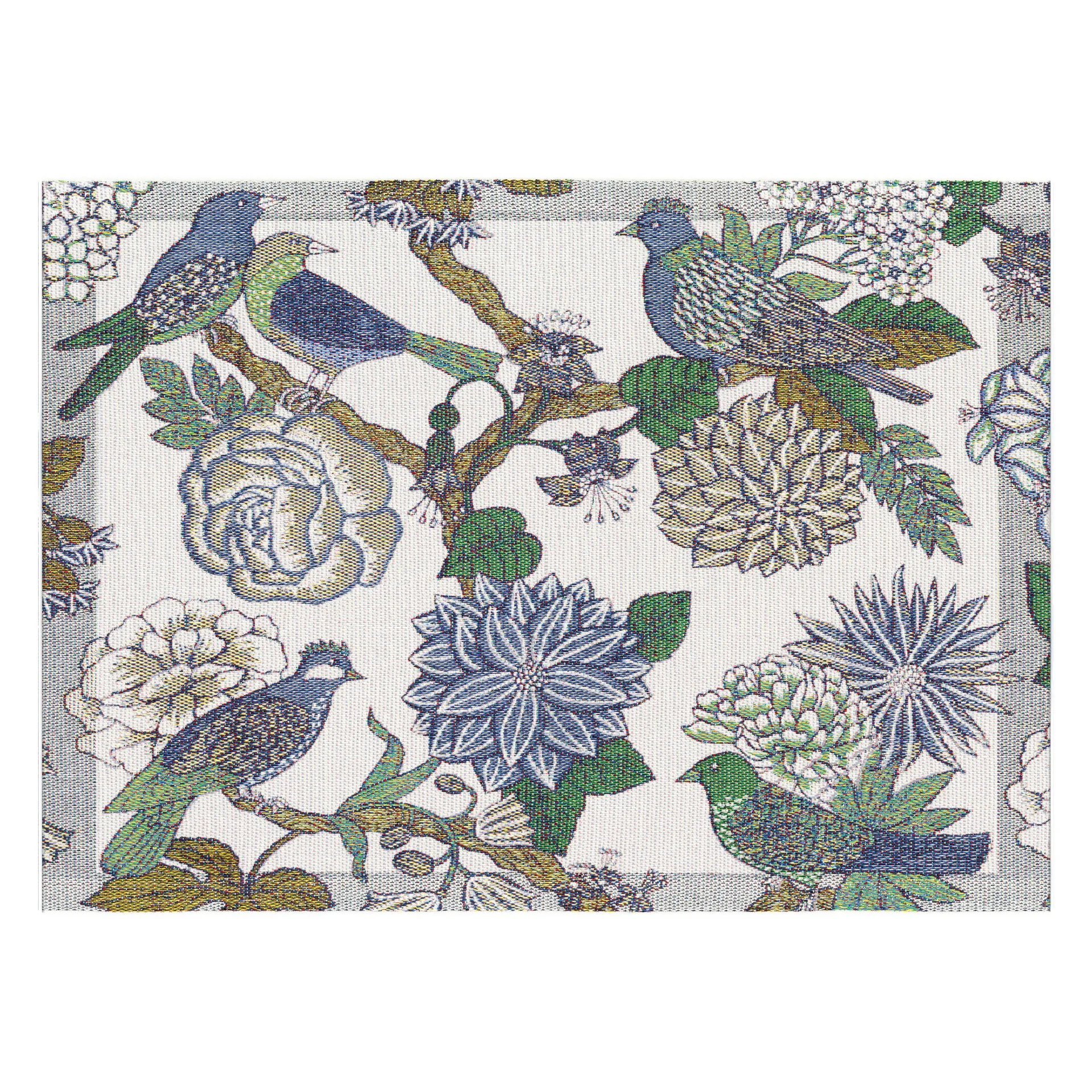 Fåglabo placemat 35x48 cm, multi Ekelund Linneväveri