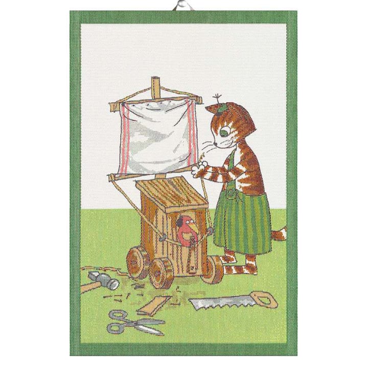 Findus Bygger kitchen towel 40x60 cm - Multi - Ekelund Linneväveri