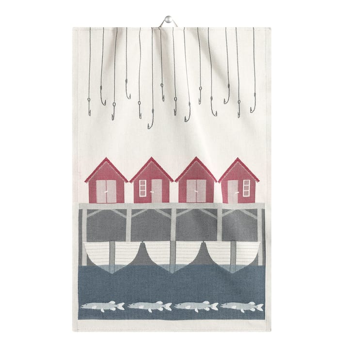 Fiskeläge kitchen towel - 35x50 cm - Ekelund Linneväveri