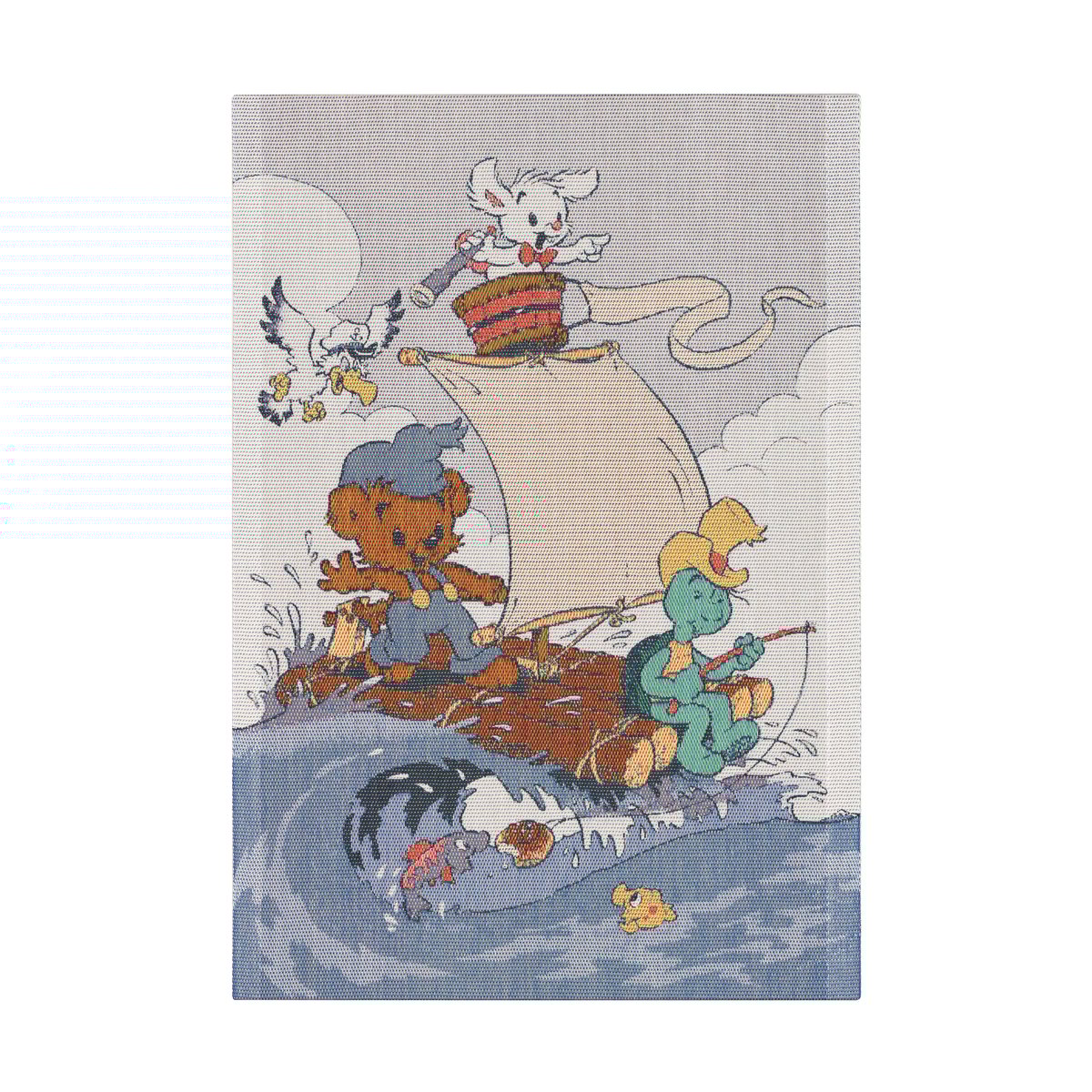 Ekelund Linneväveri Fisketur kitchen towel 35x50 cm Multi