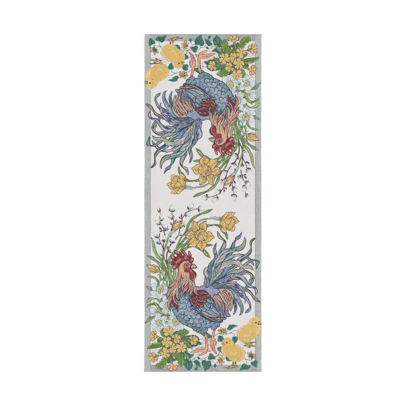 Ekelund Linneväveri Fjäderblom table runner 35x100 cm Multi