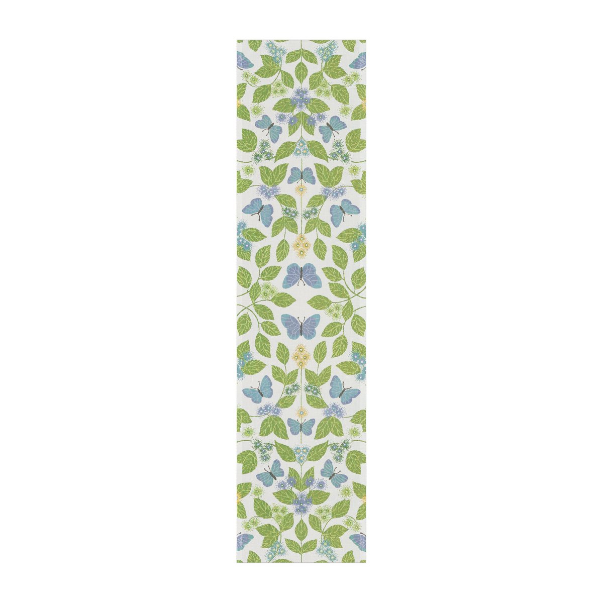 Ekelund Linneväveri Fjärilsdröm runner 35x140 cm | Scandinavian Design | Table runners | Green
