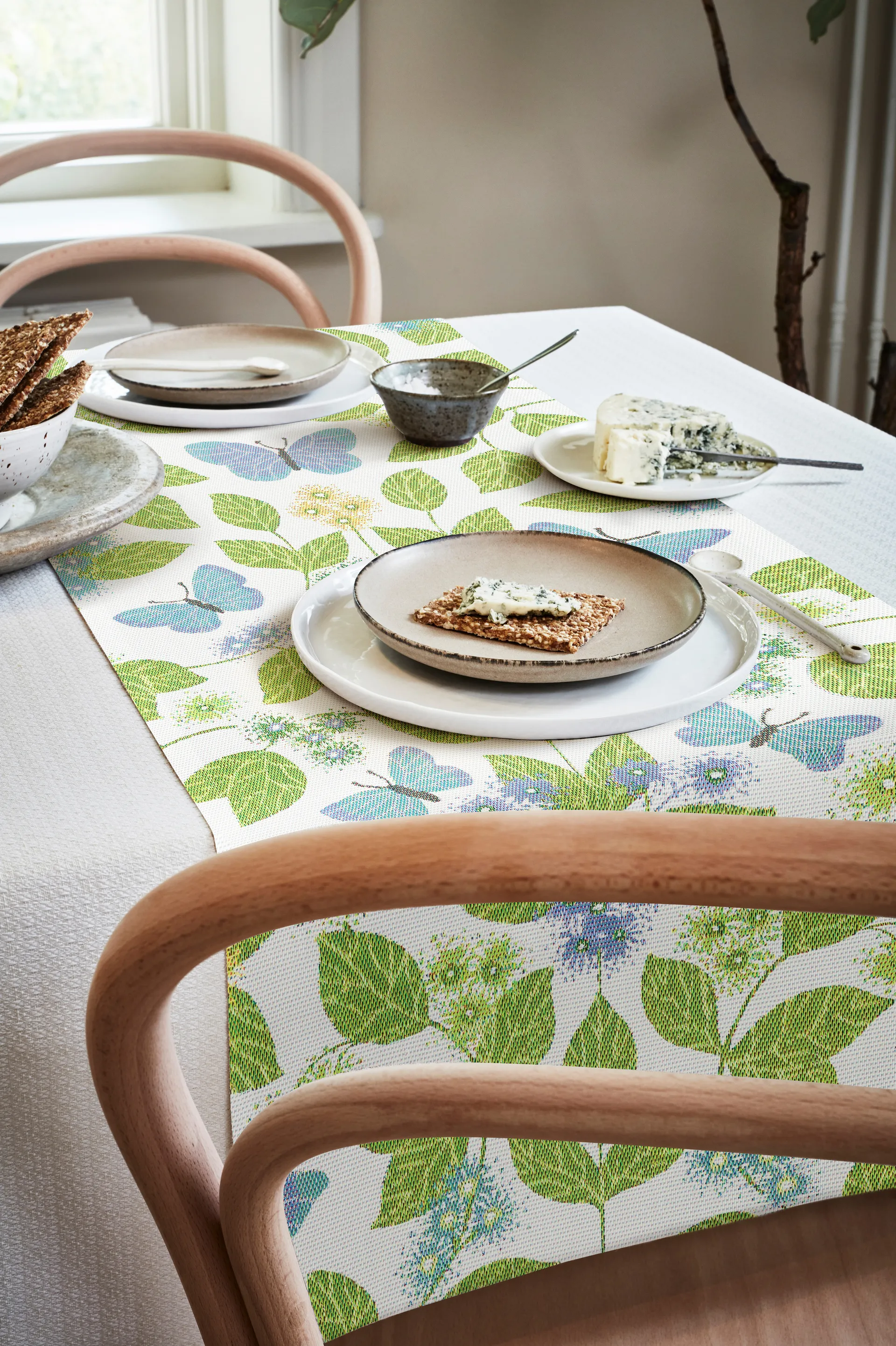 Fjärilsdröm runner, 35x140 cm Ekelund Linneväveri