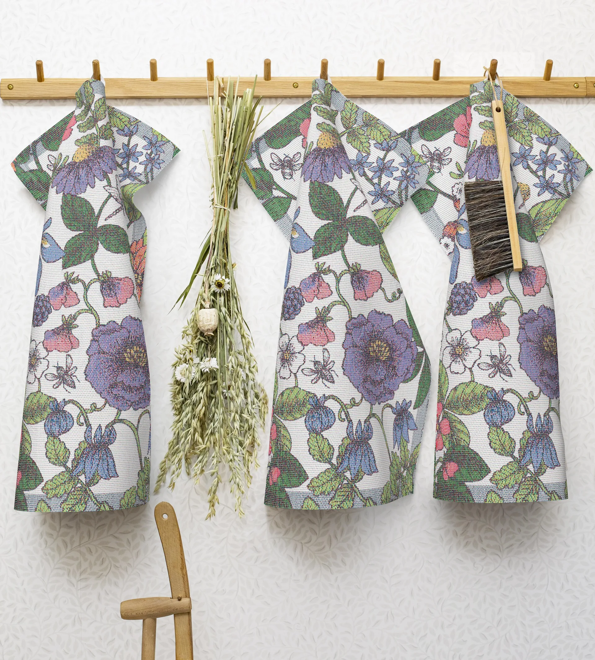 Flora kitchen towel, 35x50 cm Ekelund Linneväveri