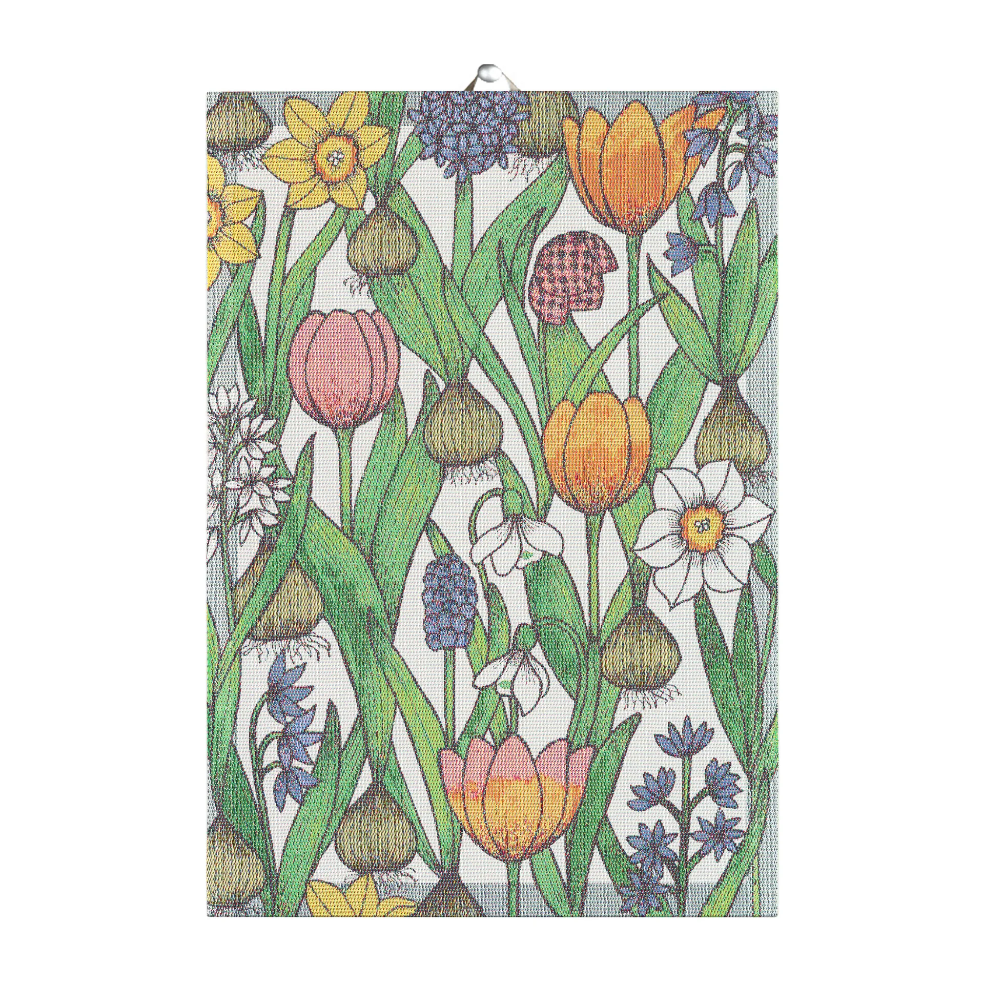Flower bulbs kitchen towel, 35x50 cm Ekelund Linneväveri
