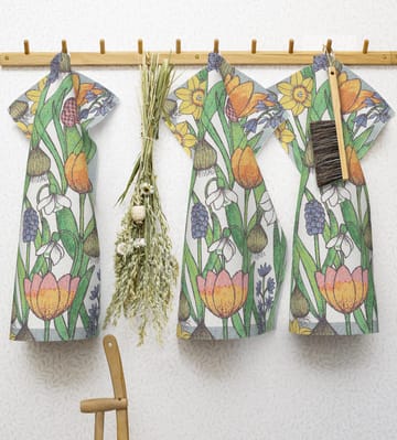 Flower bulbs kitchen towel - 35x50 cm - Ekelund Linneväveri
