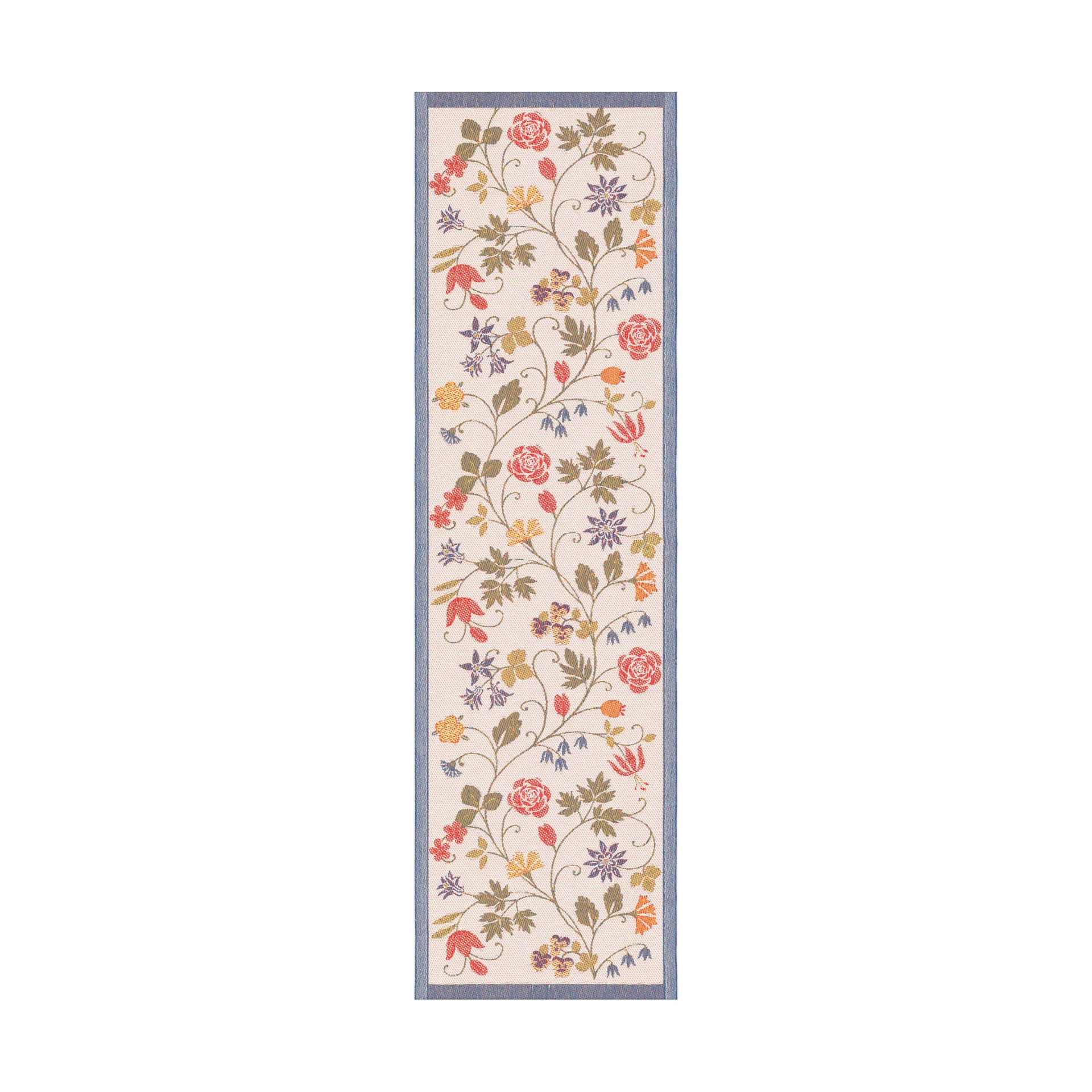Flower table runner 35x120 cm, Multi Ekelund Linneväveri