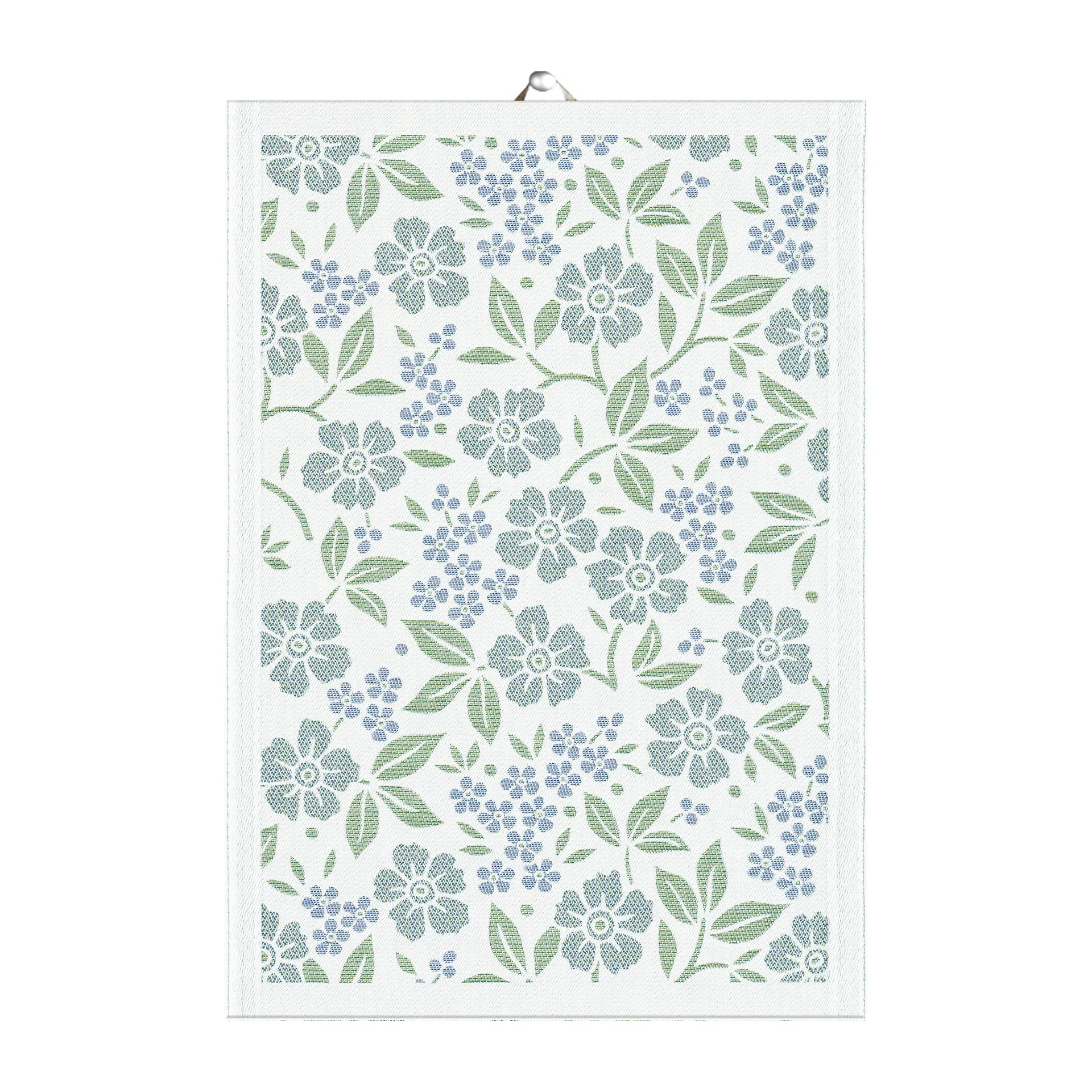 Förgätmigej kitchen towel 35x50 cm, Light blue Ekelund Linneväveri