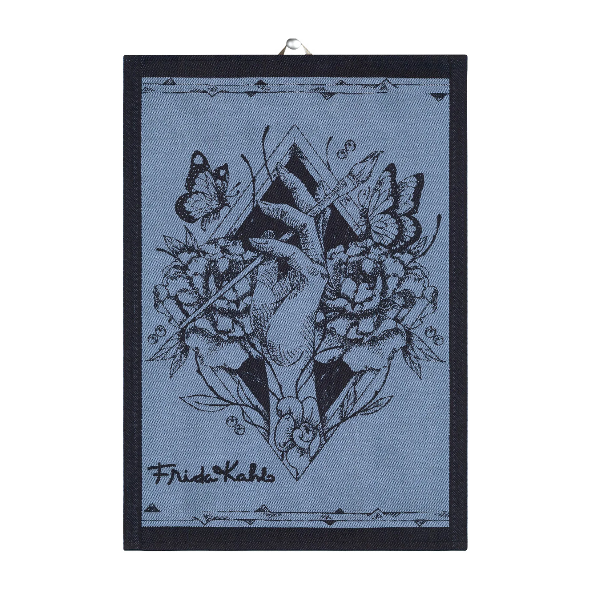Frida Kahlo Amor Al Arte kitchen towel 35x50 cm, Black Ekelund Linneväveri