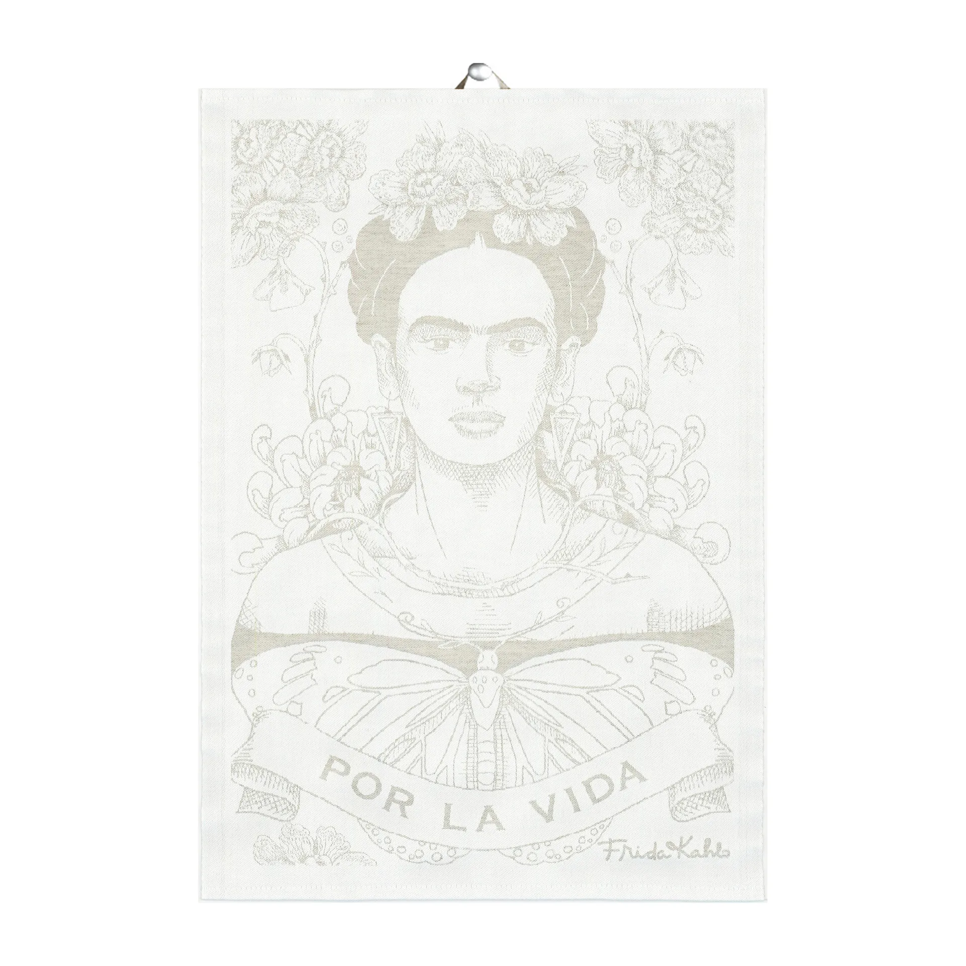 Frida Kahlo kitchen towel 35x50 cm, Belleza Ekelund Linneväveri