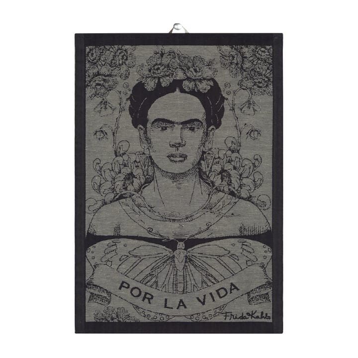 Frida Kahlo kitchen towel 35x50 cm - Fuerza - Ekelund Linneväveri