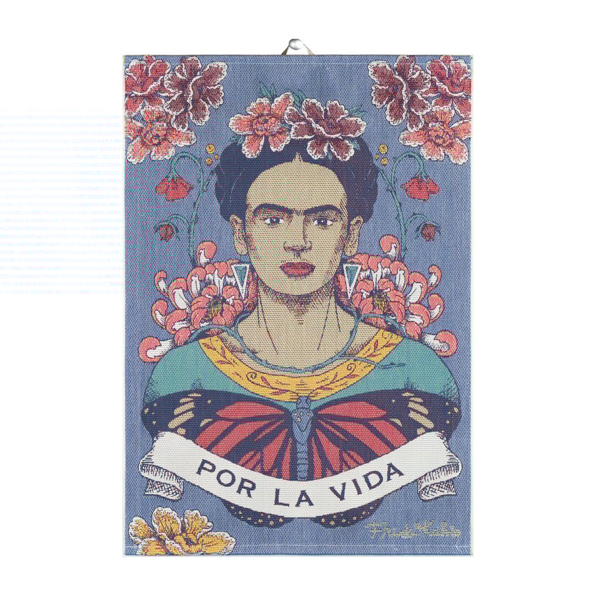 Ekelund Linneväveri Frida Kahlo kitchen towel 35x50 cm Vida