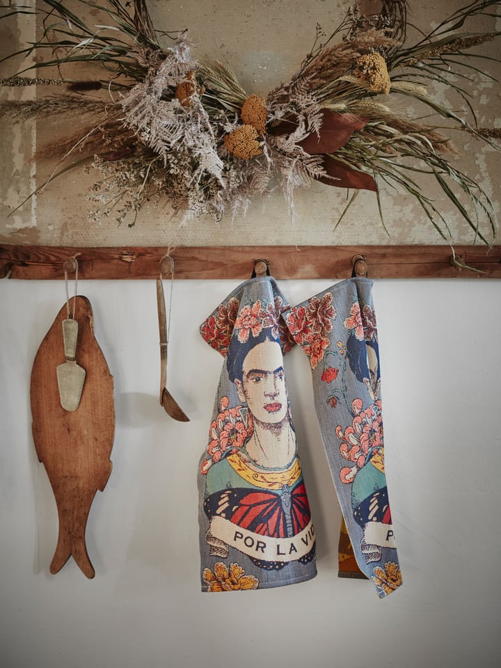 Frida Kahlo kitchen towel 35x50 cm, Vida Ekelund Linneväveri
