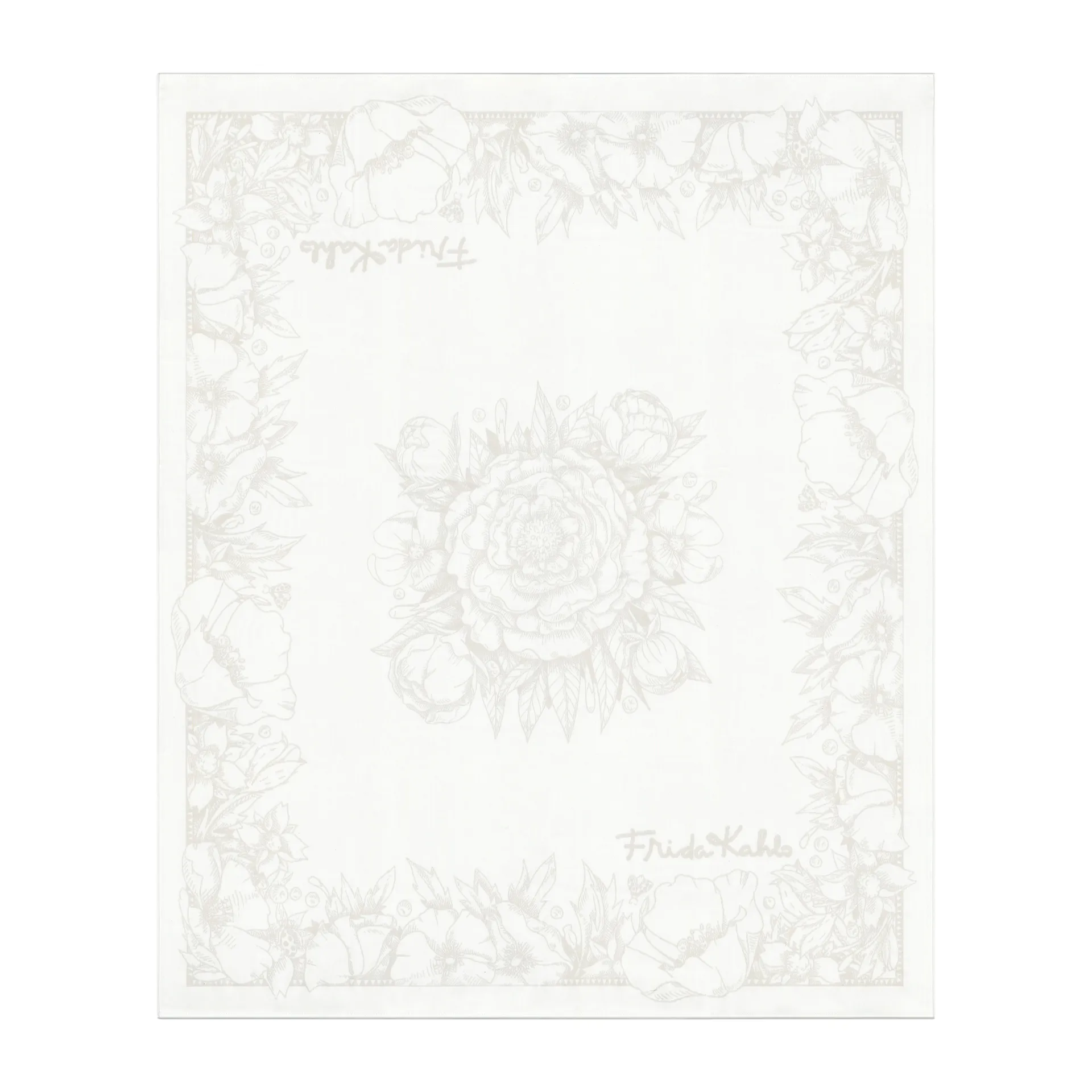 Frida Kahlo throw 140x170 cm, Belleza Ekelund Linneväveri