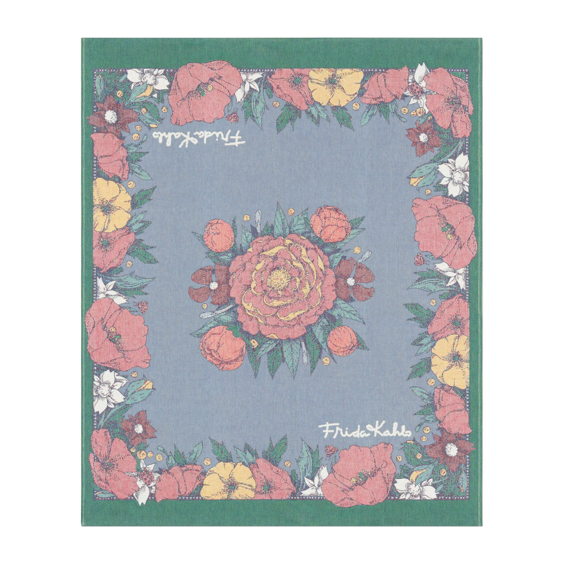 Frida Kahlo throw 140x170 cm, Vida Ekelund Linneväveri