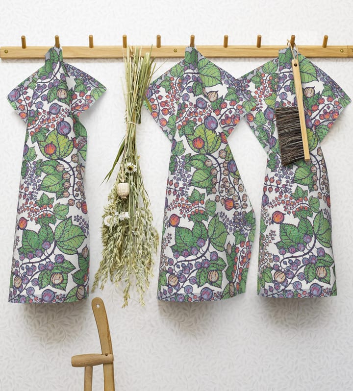 Gooseberries kitchen towel 35x50 cm, Green Ekelund Linneväveri