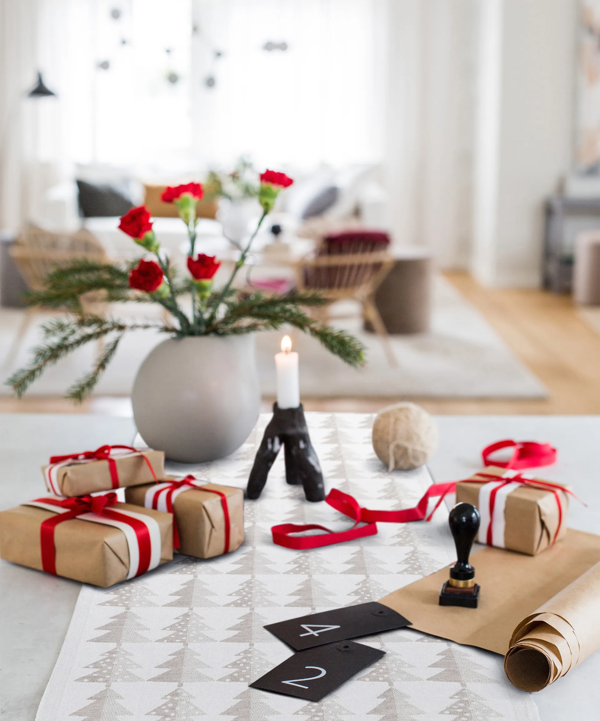 Granar runner, 35x120 cm Ekelund Linneväveri