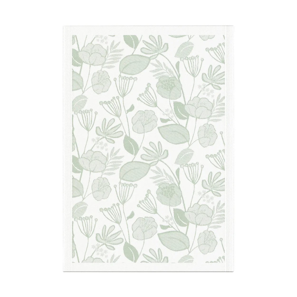 Ekelund Linneväveri Grönska kitchen towel 35x50 cm Green-white