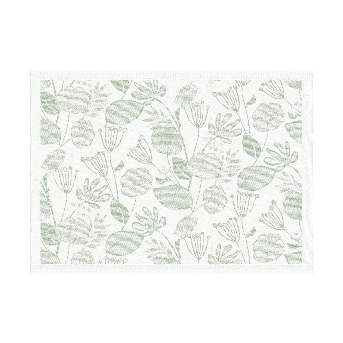 Ekelund Linneväveri Grönska placemat 35x48 cm Green-white