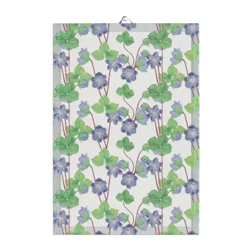 Hepatica kitchen towel 35x50 cm - Blue - Ekelund Linneväveri