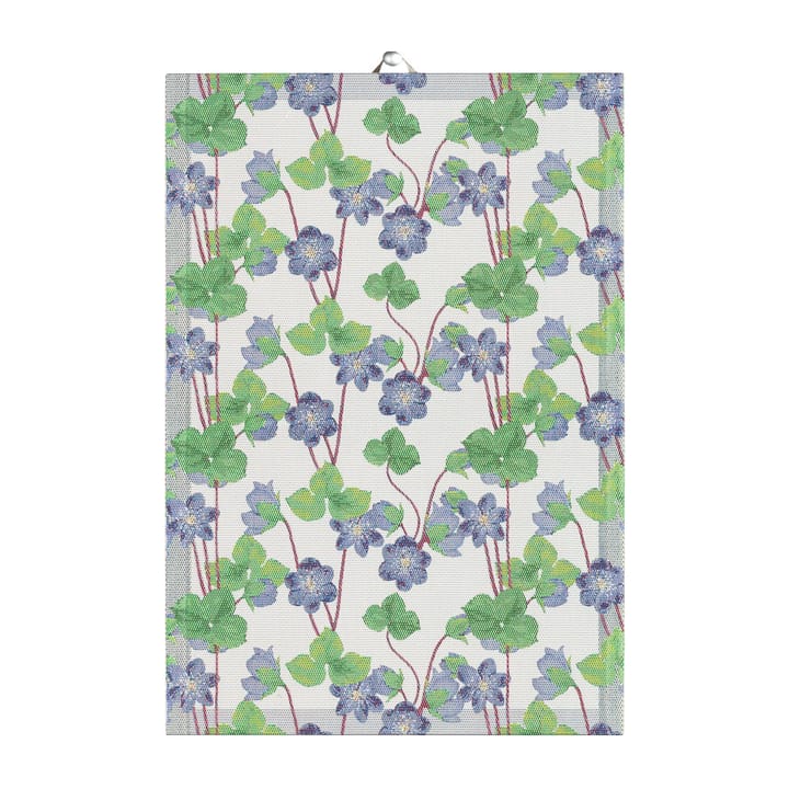 Hepatica kitchen towel 35x50 cm - Blue - Ekelund Linneväveri