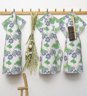 Hepatica kitchen towel 35x50 cm - Blue - Ekelund Linneväveri