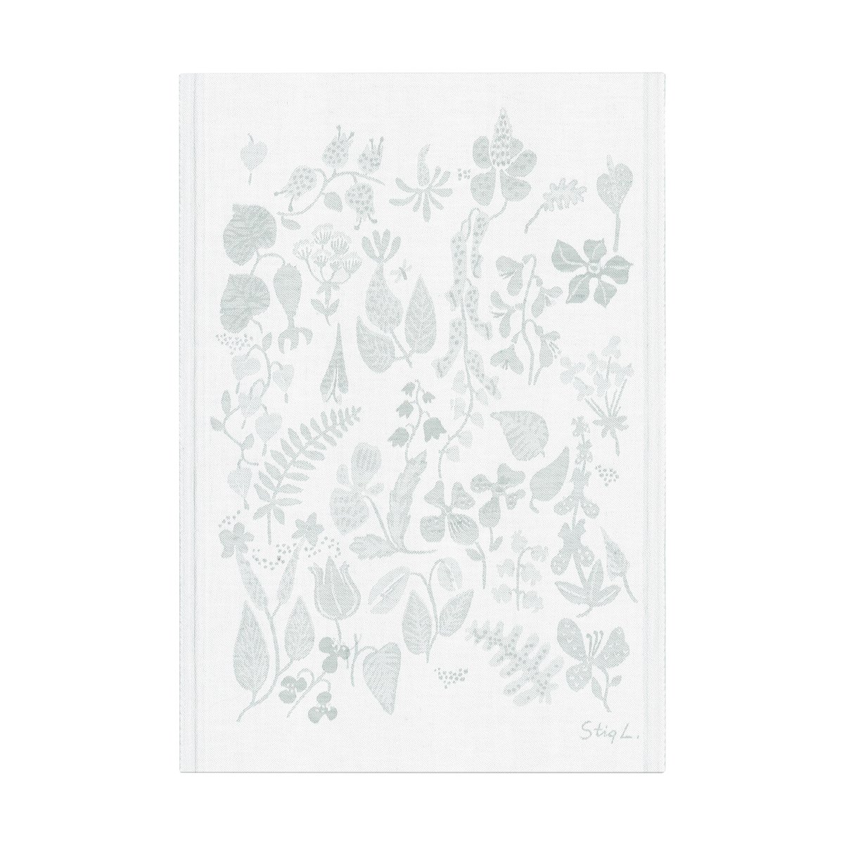 Ekelund Linneväveri Herbarium kitchen towel 35x50 cm Grey
