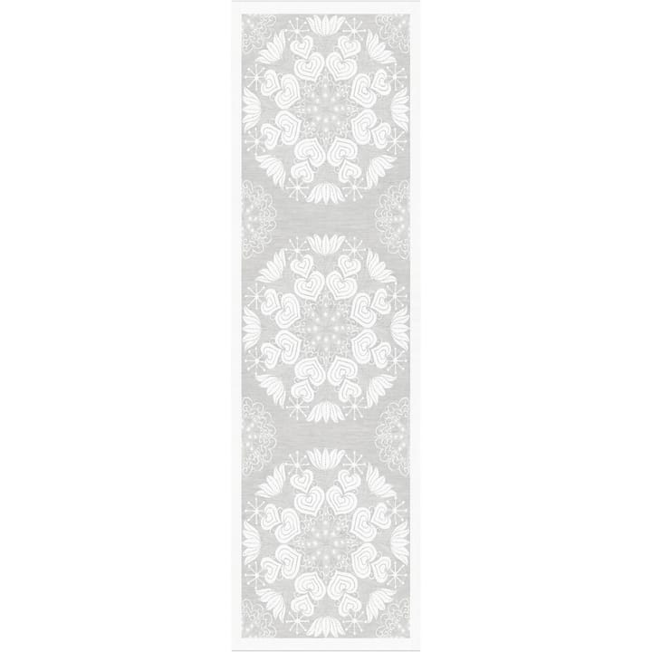 Hjärtbo table runner 35x120 cm - grey - Ekelund Linneväveri