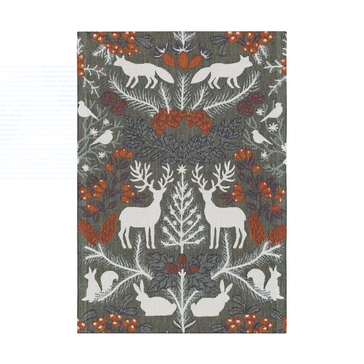 Ekelund Linneväveri Hjortnäs kitchen towel 35x50 cm Grey