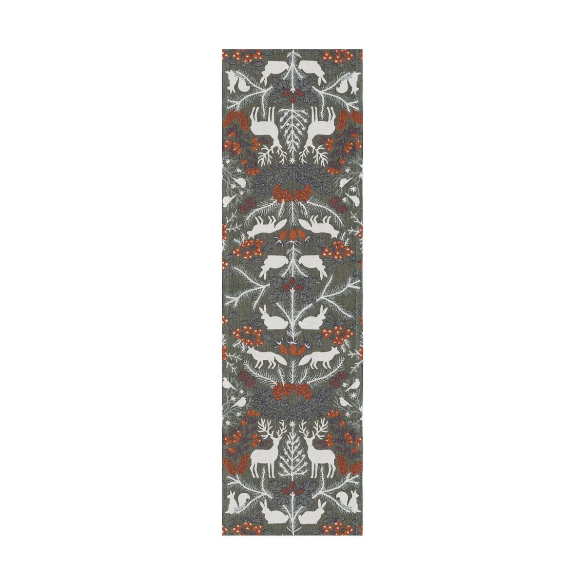 Ekelund Linneväveri Hjortnäs table runner 35x120 cm Grey