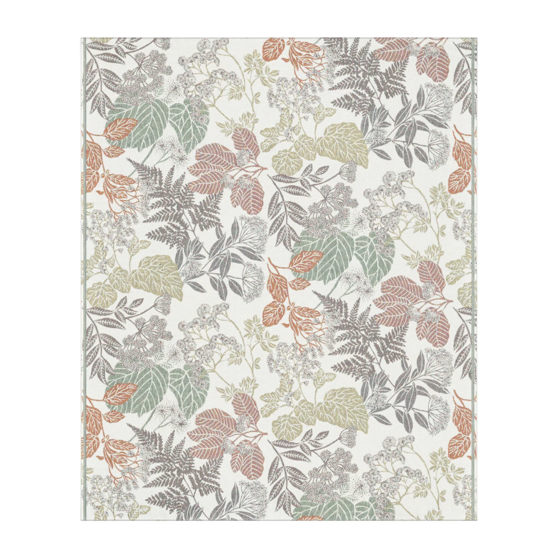 Höstnature cotton throw 140x170 cm, Brown Ekelund Linneväveri