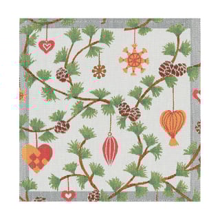 Ekelund Linneväveri Julefröjd fabric napkin 35x35 cm Multi
