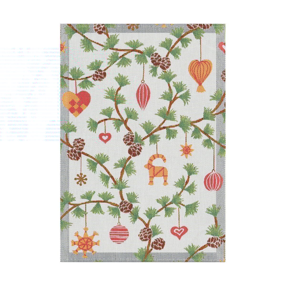Ekelund Linneväveri Julefröjd kitchen towel 35x50 cm Multi