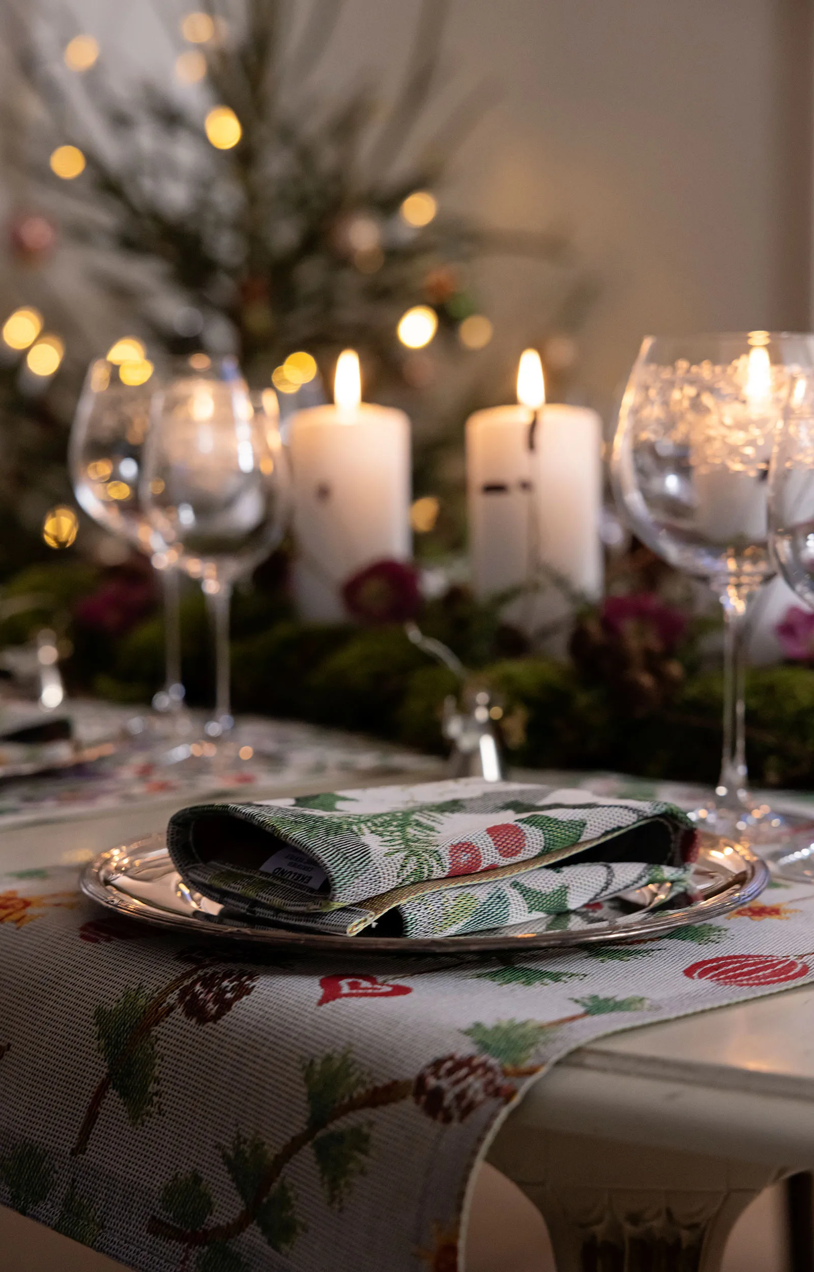 Julefröjd placemat 35x48 cm, Multi Ekelund Linneväveri