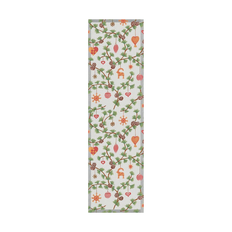 Ekelund Linneväveri Julefröjd table runner 35x120 cm Multi