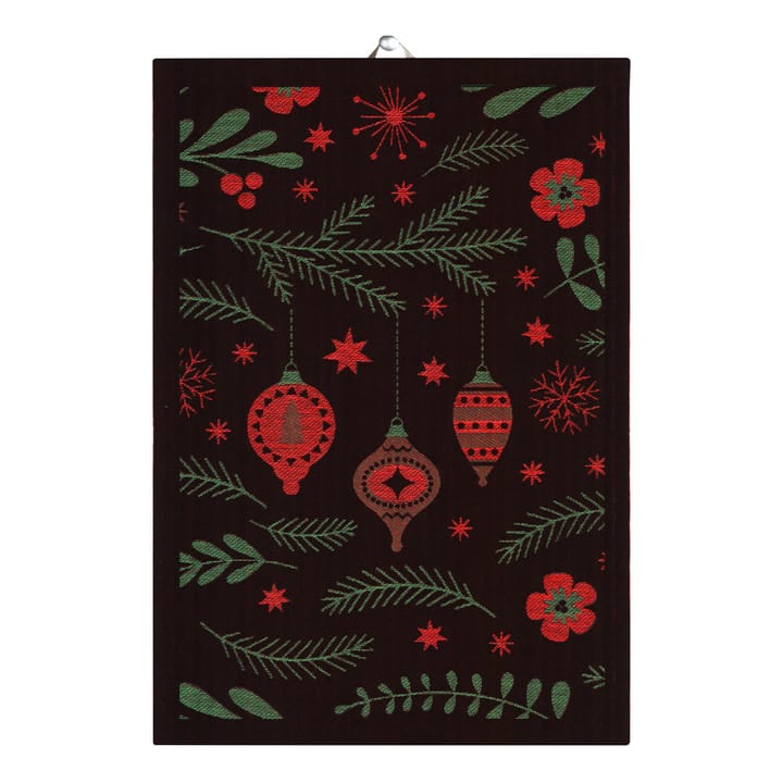Julkvist kitchen towel 48x70 cm - Dark red - Ekelund Linneväveri