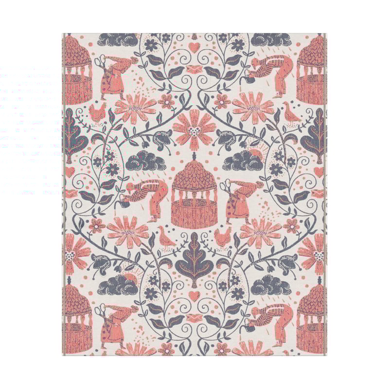Ekelund Linneväveri Kärleken throw 140x170 cm Multi