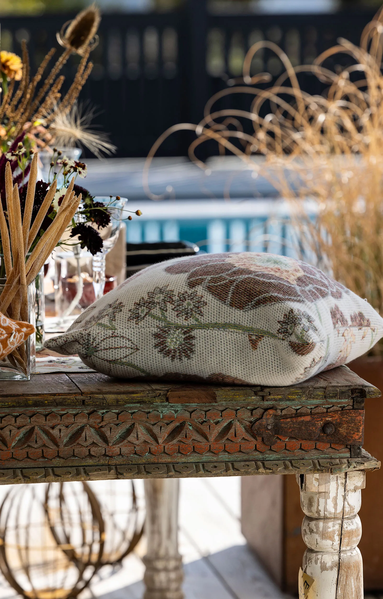 Kärleken throw 140x170 cm, Multi Ekelund Linneväveri